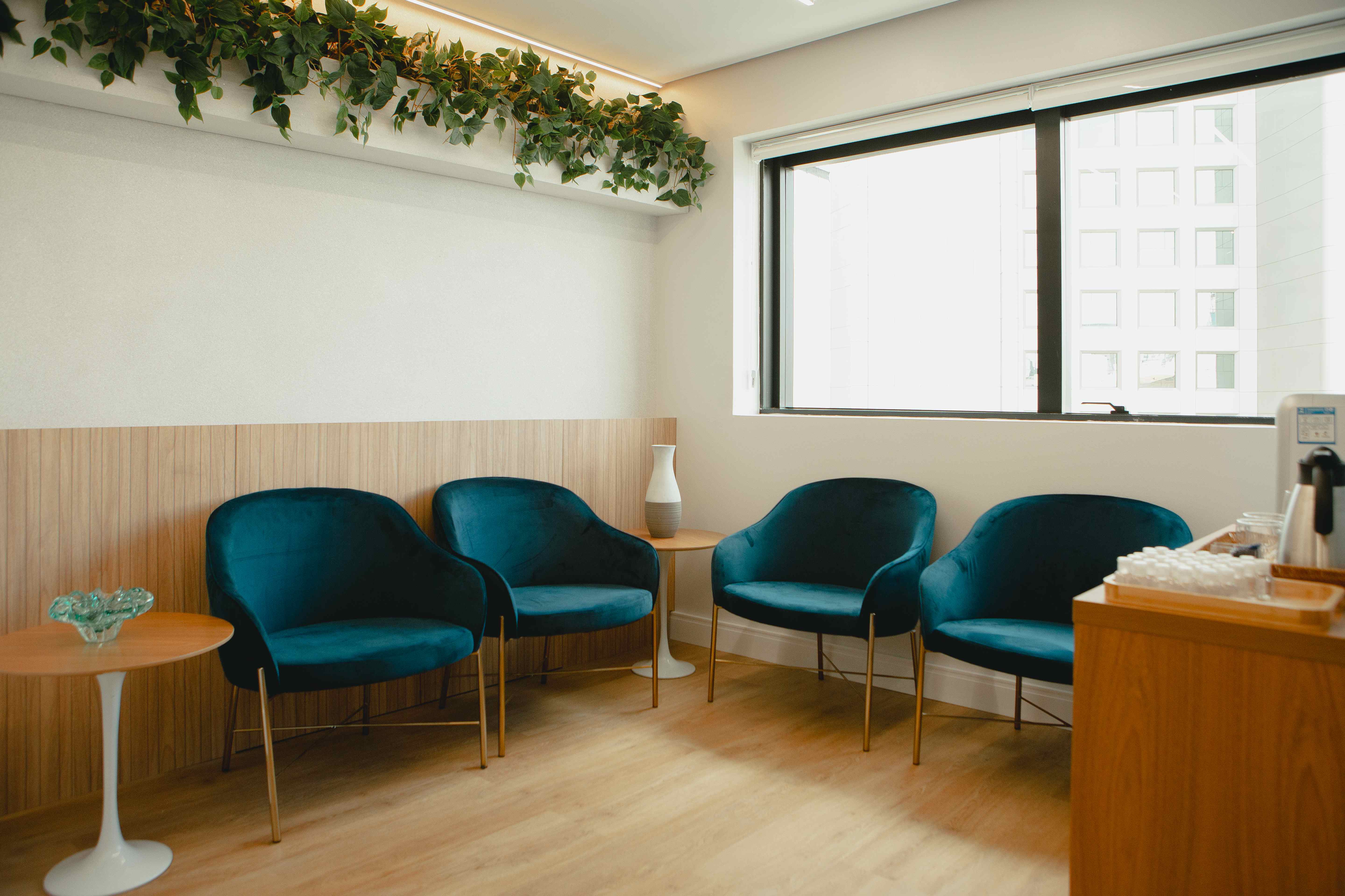 Sala de espera da clínica